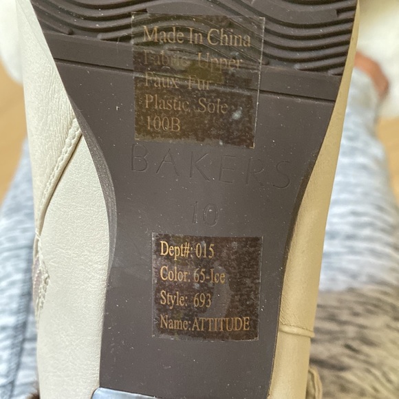 Bakers Attitude Boots with Faux Fur Sz 10 - Picture 10 of 13